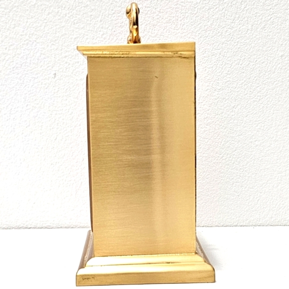 Bulova Gold Square Mantle Carriage Table Transistor Alarm Clock - Picture 15 of 16